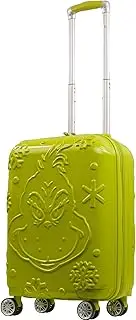 [Ful] Dr. Seuss The Grinch 22 Inch Carry On Rolling Luggage, Hardshell Suitcase with Spinner Wheels, Green, Green, Dr. Seuss The Grinch 22 Inch Carry on Rolling Luggage, Hardshell Suitcase with Spinner