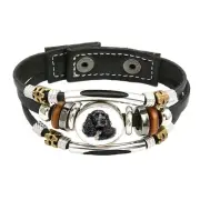 Cocker Spaniel Dog Pet Family Brown Leather Bracelet And Velvet Gift Bag