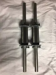 Bodybuilding Monster Stainless Steel Thick Adjustable Dumbbell Handles New Pair