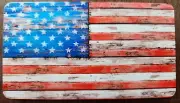 United States Flag Metal Aluminum Patch W/ VELCRO® Brand Fastener Tactical