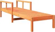 Camping Sunloungers Reclining Patio ChairsSun Lounger Wax Brown 199.5x62x55 cm Solid Wood Pine