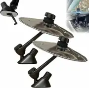 Car Drum Cymbal Air Vent,Fun Music Gadget,Easy Install on Dashboards Vents,Crisp Metallic Sound Quirky Gift for Road Trips Music Lovers Black 2Pack