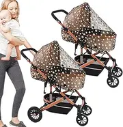 Net For Stroller,2X Bassinet Net Mesh Protection | Stretchy Elastic Straps Long Lasting Barrier Protection Netting for Strollers,Car Seats, Cradle,s Playards, Cribs, Babies