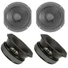 4x Eminence LA6-CBMR 6" 300 Watts Line Array Series Sealed Back Midrange Speaker