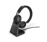 Jabra Evolve2 65 MS Binaural Bluetooth Headset USB-A with Charging Stand