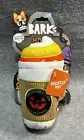 Bark Box Howl Raisers Cold Brew Coffee Pumpkin Spooks Latte Squeaks Crinkles Toy