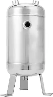 Spacnana 5L 1.25MPa Withstand Pressure Air Reservoir Tank Vertical 4-Port High-Pressure Air Storage Tank for Industrial Production Automotive Energy Storage