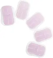 Healvian 5 Pack Portable Soap Sheets Travel Hand Soap Sheets for Camping Hiking Outdoor Activities