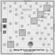 Creative Grids Skinny 10in Curvy Log Cabin Trim Tool