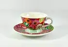 Maxwell & Williams Glastonbury Tea’s & C’s Footed Tea Cup & Saucer Set 200ml NEW