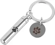 LIGHTAOTAO Pet Ash Holder Keychain Durable Urn Pendant for Keepsakes Memorial Keyring for Dogs Cats Smooth Surface Easy to Carry Heartfelt Remembrance