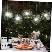 5 Pack 1000 LED Plug in Firework Lights Starburst Lights for Cool White
