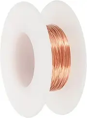 uxcell 99.9% Pure Copper Wire for Jewelry Making, 28 Gauge (0.3mm) Copper Craft Wire 49.2 Feet Beading Jewelry Making Supplies for Crafting Wreath Electroculture Gardening