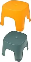 Cabilock Children Footstool, 2pcs Toddler Bathroom Step Stool Toilet Training Stool Plastic Stool Kids Low Stool Bathroom Furniture for Adults Kids