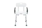 Shower Chair Seat Bath Stool Adjustable Bathroom Furniture Bathtub Seating Bench for Elderly Disabled with Arms