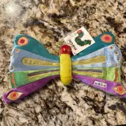 NEW Eric Carle Butterfly Plush Hand Puppet The Very Hungry Caterpillar 12 Mths +