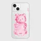 韓國原廠｜〈Theninemall〉iPhone 15系列 Pink Light Gummy 萌熊粉光透明防摔手機殼 / 四種規格