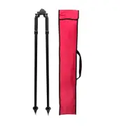 NEW 2PCS Bipod Black Prism Pole For Topcon Surveying Total Station Gps Gnss