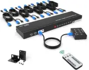 MT-VIKI 8 Port KVM Switch HDMI, 4K@30Hz 1U Rack Mount HDMI black