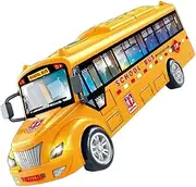 CIYODO School Bus Toy Bus Car with Lights Toddlers Boys Girls Birthday Christmas Toy