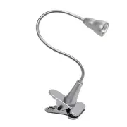 Simple Designs 1W LED Gooseneck Clip Light Desk Lamp