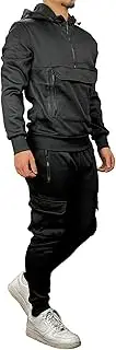 [Baxboy] Men's Plain Colour Jogging Suit, Tracksuit, Sports Suit, Fitness Sports Trousers, Hoodie H-500