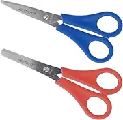 Westcott E-2069 Set 5-Inch Set Kids Scissor with CM-Scale/Blunt/Pointed Tip (Pack of 2)