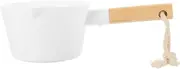DECHOUS Plastic Water Ladle Bath Ladle Dipper Spoons Bathroom Hair Washing Water Scoop Cup Shower Bucket Baby Bath Rinse Cup for Garden Kitchen Accessories Wood Handle