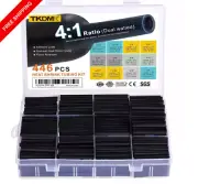 446 Pcs Heat Shrink Tubing Kit-4:1 Ratio Adhesive Lined Marine Grade Shrink Wrap