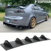For Mitsubishi Lancer CJ & CF Sedan Rear Diffuser Bumper Skark 10 Fins Spoiler