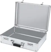 [B Baosity] Aluminum Tool Case Aluminum Briefcase with Lock Multipurpose Tool Aluminum Case for Home and Professional Repairers, password XL