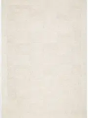 Leila Ivory Beige Checkered Wool Rug