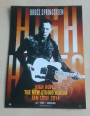 BRUCE SPRINGSTEEN - HIGH HOPES - SIGNED AUTOGRAPHED Promo Poster - NEW!