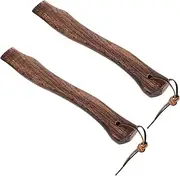 TOYANDONA 2pcs Sturdy Wooden Axe Handle Practical Replacement Grip for Effortless Chopping Durable Natural Wood Construction for Woodworking and Outdoor Use