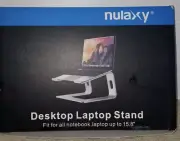 Nulaxy Gray Aluminum Desktop Laptop Stand Model C3 notebook riser up to 15.8"