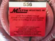 Milton 556 Large Bore Tire Inflator Gauge 6' Hose Assembly Full Swivel, 1/4" NPT