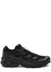 Salomon XT-6 Panelled Mesh Sneakers - Black - 11, Salomon Trainers, Rubber 11
