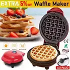 350W Mini Waffle Maker Non Stick Baking Pan Pancake Heating Breakfast Machine
