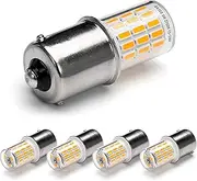 Ziomitus BA15S Led 12V Landscape RV Camper Interior Light Bulbs, 1156 1141 2700k Warm White,DC Bayonet Single Contact Base BA15S Bulbs for Marine Boat Trailer Lights,5Pack