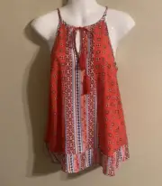 NWT Pink Rebublic red boho tank size M