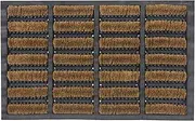 LSC Tuff Scrape Door Mat Heavy Duty Outdoor Doormats Removes Grass, Mud and Dirt 100% Natural Coir Bristle with Rubber Backing Machine Washable Non-Slip Doormats Large (NBS Pack of 1, 40 x 60 cm)