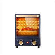 Bench-top Oven, Kitchen Timer Oven, Stainless Steel Quartz Tube Uniform Heating with Overheating Protection, Including Grill, Bakeware and Anti-scalding Clip