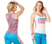 Zumba - Peace Love INSTRUCTOR Racerback Tank Top - White ~ All Sizes!