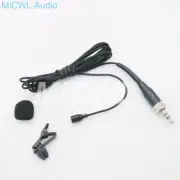 Tie Clip-On Lavalier Microphone for Sennheiser G3 G4 Wireless 3.5mm Lock Black