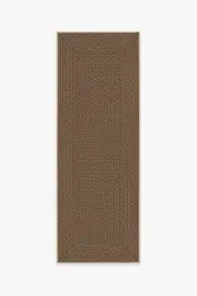 75' x 215' | Machine Washable Runner Rug | Kid & Pet Friendly | Indoor Rug | Border Braid Sand Re-Jute Rug | Ruggable