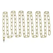 1 Set 10 ft Light Fixture Chain Metal Looping Link Up to 110 lbs Bronze