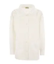 Button-down shirt jacket IT44 White