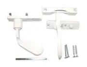 Barton Kramer 1804C White Metal Interior/Exterior Inswing Latch