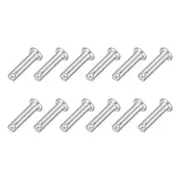 12Pcs 5/32" x 5/8" Single Hole Clevis Pins, 304 Stainless Steel Flat Head Pins