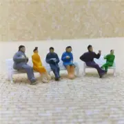 48PC HO/OO Scale Figures Miniatures Colorful Life Passenger Train Scene Model